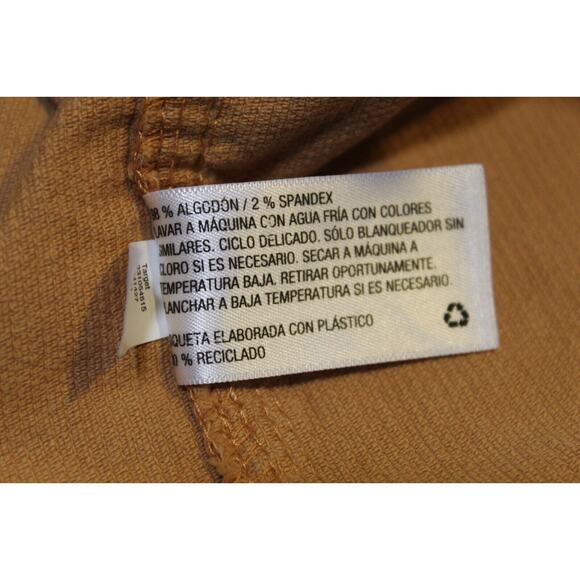 Wild Fable Mini Skirt Women's 4 Tan/Brown Corduroy Pockets Button Front - Picture 5 of 8